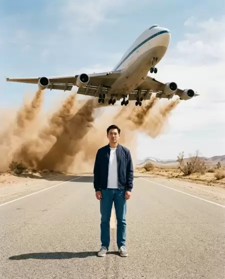 Desert Highway Jet Encounter