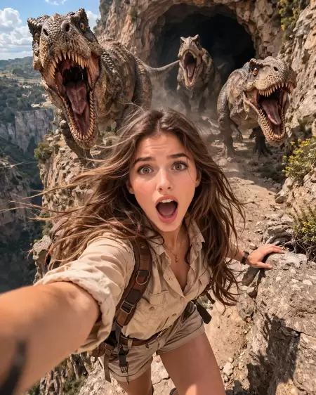 Dino Canyon Explorer Selfie