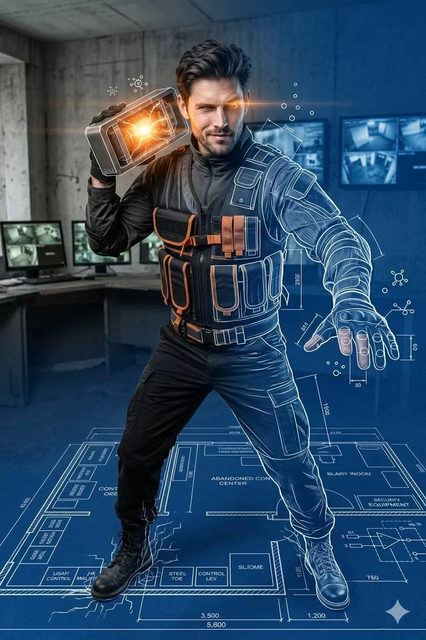 Cyber Blueprint Saboteur Portrait