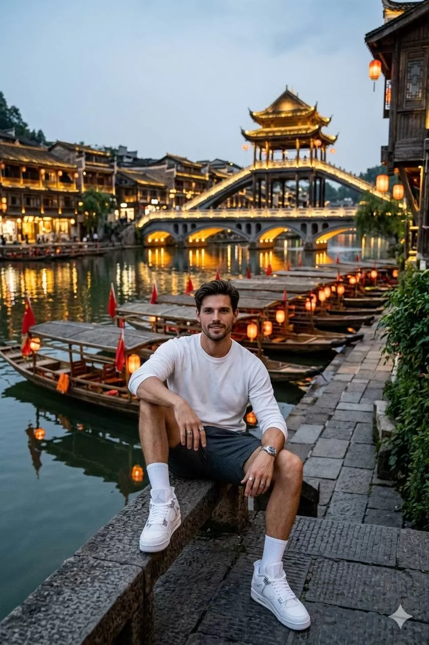Ancient Town Night Portrait