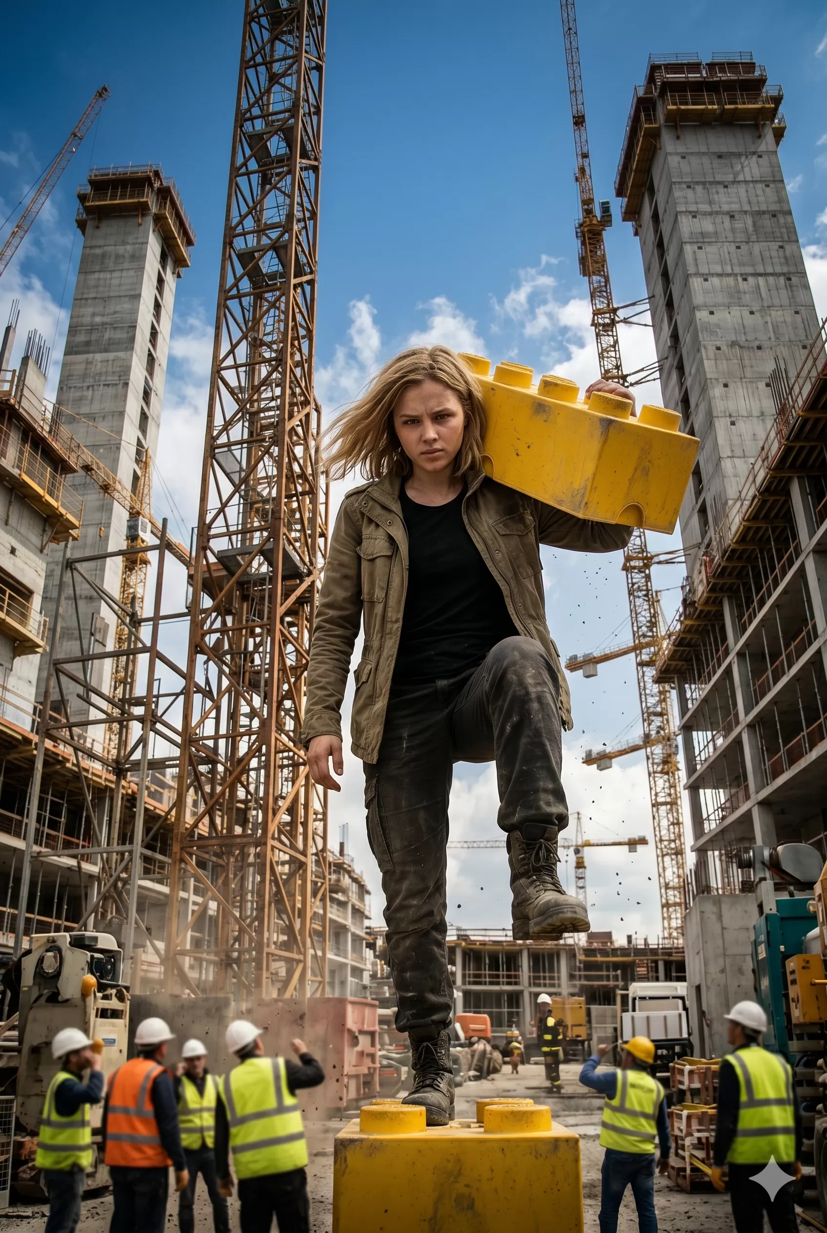 Giant Builder with LEGO Brick