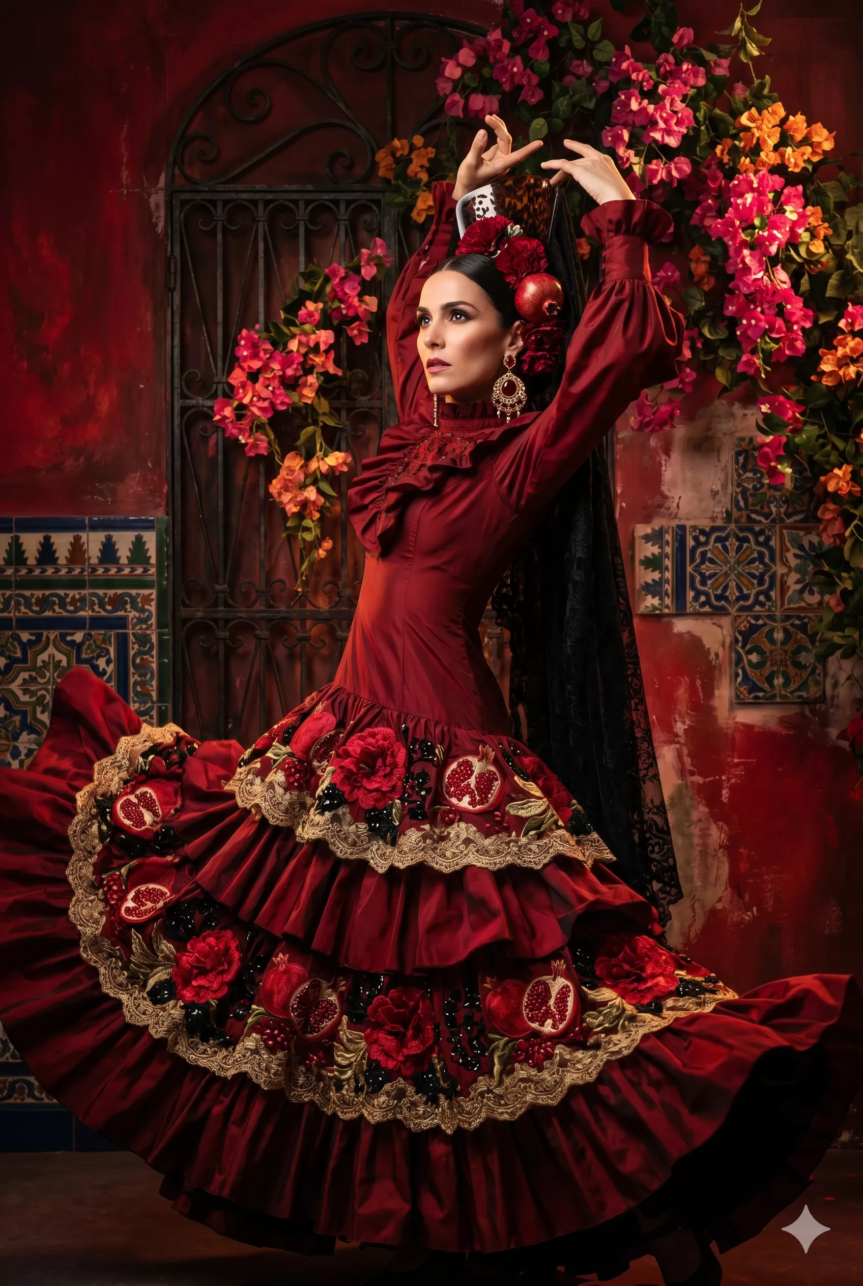 Couture flamenco fashion editorial