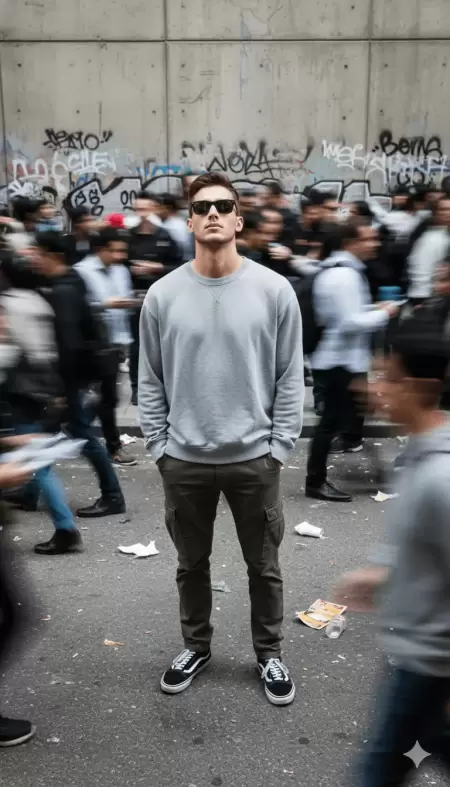 Erkek Stands Amidst Chaos