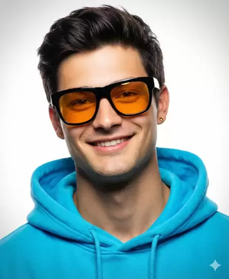 Orange Lens Focus